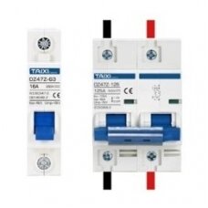 Protective DC automatic circuit breakers for solar modules