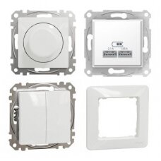 Recessed electrical installation Schneider Electric Sedna (WHITE)