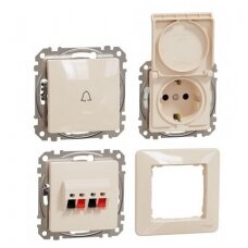 Recessed electrical installation Schneider Electric Sedna (BEIGE)