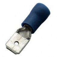 Antgalis kištukas 1,5-2,5mm² laidui, male, 6,3x0,8, mėlynas, 4011923089443