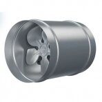 Kanalinis ortakio ventiliatorius D300, metalas, sidabrinis