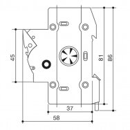 Saugiklių laikiklis 10x38mm cilindriniams saugikliams, 2301038, Italweber