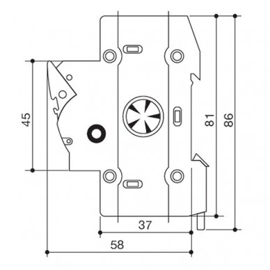 Saugiklių laikiklis 10x38mm cilindriniams saugikliams, 2301038, Italweber 1