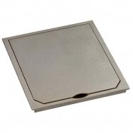 Grindinės rozetės dangtelis, IP41, platina matinis 112x112mm