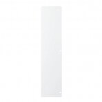 Dekoratyvinių plieninės radiatorių grotelių - apdailos šoninė sienelė, metalinė, 610x140mm, balta