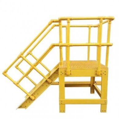 Dielectric | insulated platform | ladder for electrical maintenance work