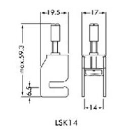 Ekrano gnybtas 14 mm kabeliui pajungti 2