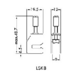 Ekrano gnybtas 8 mm kabeliui pajungti 1