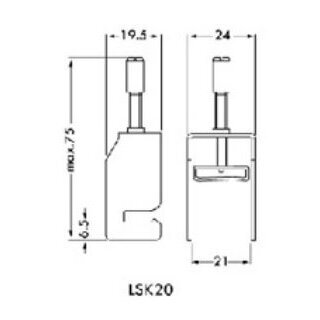 Ekrano gnybtas 20 mm kabeliui pajungti 2