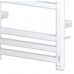 Electric Towel Warmer | Heated Towel Rail | with Timer | 175W | 230V | IPX5 | 500x1000x90mm | White | Radyal Lily 1000C