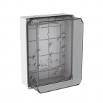 Electrical installation thermoplastic enclosure | hermetic | 210x280x135mm | surface-mounted | halogen-free | transparent cover | IP67 | TEM