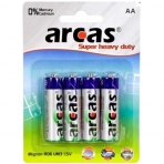 Elementai „ARCAS" AA LR06, baterija 4 vnt.