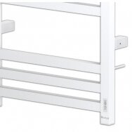 Electric Towel Warmer | Heated Towel Rail | with Timer | 125W | 230V | IPX5 | 500x800x90mm | White | Radyal Lily 800C