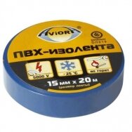 Elektros izoliacinė juosta 20mx15mm, mėlyna, Vior 4607006026193