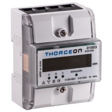 Electricity Meter | 3-phase | 400V | 80A | 2-tariff | MID | IP20 | THORGEON