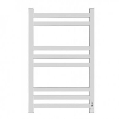 Electric Towel Warmer | Heated Towel Rail | with Timer | 125W | 230V | IPX5 | 500x800x90mm | White | Radyal Lily 800C