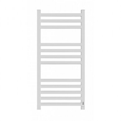 Electric Towel Warmer | Heated Towel Rail | with Timer | 175W | 230V | IPX5 | 500x1000x90mm | White | Radyal Lily 1000C