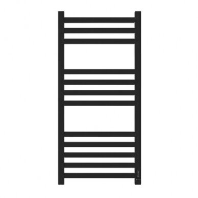 Electric Towel Warmer | Towel Rail | with Timer | 175W | 230V | IPX5 | 500x1000x90mm | Black | Radyal Lily 1000C