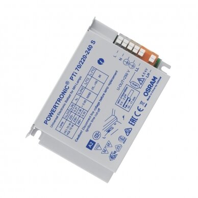 Elektroninis balastas metalo halogeno lempoms, PTi 70/220-240 S POWERTRONIC OSRAM