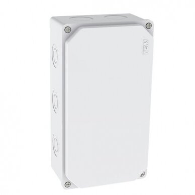 Electrical installation thermoplastic enclosure | thermoplastic | hermetic | 113x210x73mm | surface-mounted | halogen-free | white | IP67 | TEM