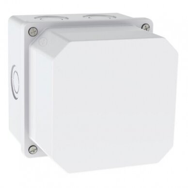 Electrical installation thermoplastic enclosure | hermetic | 113x113x120mm | surface-mounted | halogen-free | white | IP67 | TEM