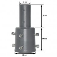 Gatvės šviestuvo adapteris perejimas 40/60mm šviestuvo tvirtinimas