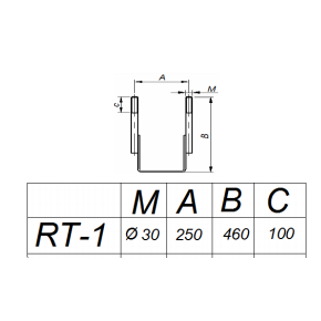 Apkaba rygelio tvirtinimui RT-1