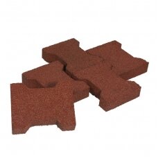 H-shaped rubber granule tiles - pavers