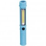 LED žibintuvėlis 3W, 230lm, su magnetu, mėlynas, EMOS