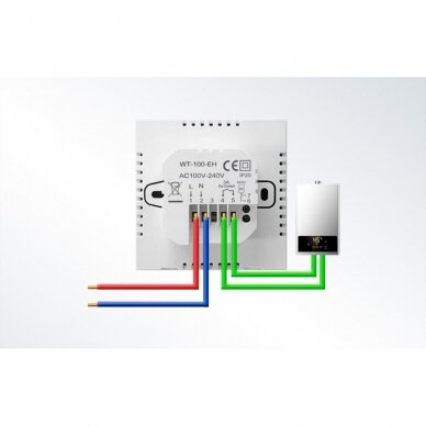 Išmanusis termostatas | 230V | 3A | Wi-Fi | Tuya | Avatto WT100-WH-3A 2