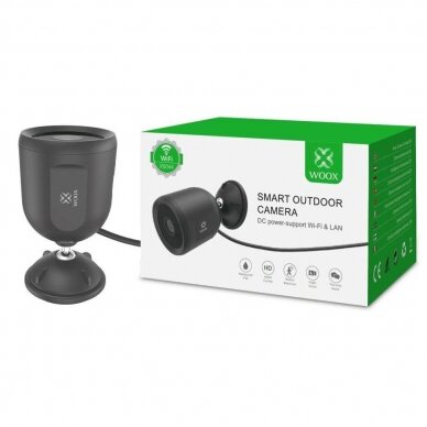 Vaizdo stebėjimo IP kamera belaidė išmanioji Wi-Fi lauko, 1080P, 5V DC, 104°, IP65, TUYA, WOOX 8435350741730 2