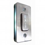 Išėjimo durų mygtukas su LED apšvietimu, virštinkinis, nerūdijančio plieno, DE-10