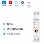Gudrs automātiskais slēdzis | attālināti vadāms pa Wi-Fi | 1P | 63A | 230V | TUYA | Ewelink