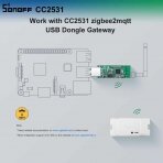 USB raktas sąsaja tarp zigbee įrenginių 10A 5VDC Wi-Fi Sonoff CC2531