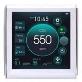 Smart fan controller with CO2 and air quality sensor | EC 0-10V | white | Wi-Fi | Tuya