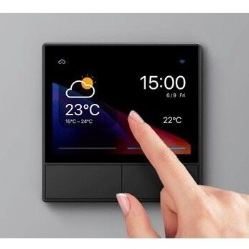 Išmanioji Wi-fi namų valdymo panelė, 2 kanalų, su LCD ekranu ir temperatūros sensoriumi, NSPanel-EU, SONOFF, 6920075776393 4