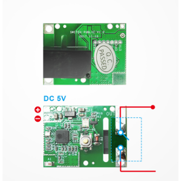 Išmanus relinis modulis su impulso bei savaiminio užrakto režimais 10A  5V Wi-Fi Sonoff RE5V1C 2