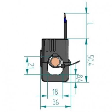 Išardomas srovės transformatorius 150/5A 2