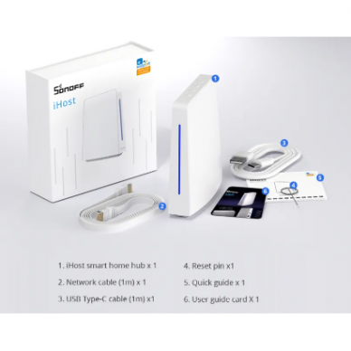 Išmanioji namų centralė 230V DDR4 4GB iHost Sonoff 2