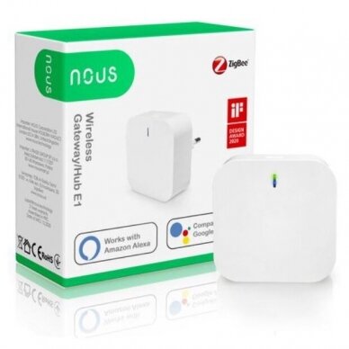 Išmanių namų sąsaja tarp ZigBee ir Wi-Fi įrenginių Smart Home Gateway E1, NOUS