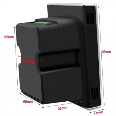 Inteligentny sterownik wentylatora z czujnikiem CO2 i jakości powietrza | EC 0-10V | czarny | Wi-Fi | Tuya 4