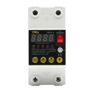 Digital Voltage Control | Protection Relay | 63A | 230V