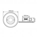 Motion | Presence Sensor | Detector | Flush Mount | 0.3W | 230V | 360° | IP20 | EP10427930 ESYLUX