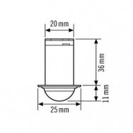 Motion | Presence Sensor | Detector | Flush Mount | 0.2W | 230V | 360° | IP65 | EP10425868 ESYLUX