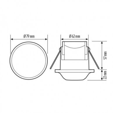 Motion | Presence Sensor | Detector | Flush Mount | 0.4W | 230V | 360° | IP23 | EB10431784 ESYLUX 1