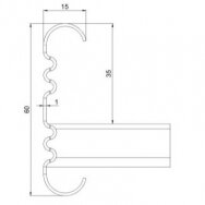 Kabelinės kopetėlės KS20-200 L6000 PG MEKA