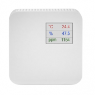 Kambarinis CO2, drėgmės ir temperatūros jutiklis su LCD