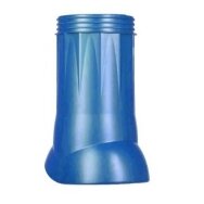 Kamino gaubto deflektoriaus ventiliacijos anga D125/160, neizoliuota, plastikinė, mėlyna