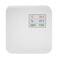 Kambarinis CO2, drėgmės ir temperatūros jutiklis su LCD