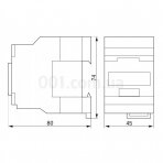 KONTAKTORIUS 2,2KW 9A 230V/AC3 1NC IEK